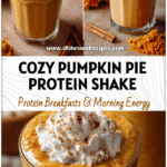 A glass of Healthy Pumpkin Smoothie With Cinnamon topped with whipped cream and spices beside pumpkin puree.